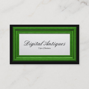 Grass Green Picture Frame Business Card