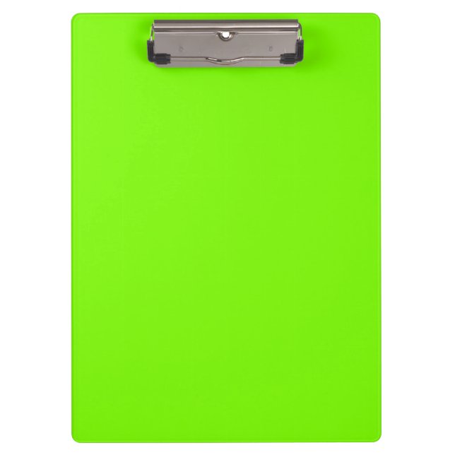 Grass Green Solid Colour | Classic | Elegant Clipboard (Front)