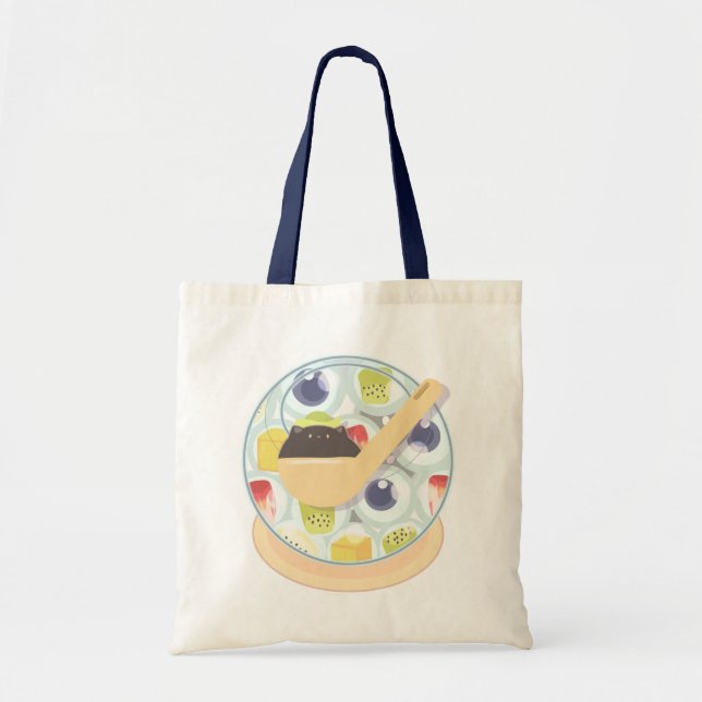 Grass Jelly & Fruit Balls Tote Bag (Front)