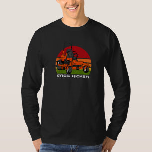 Grass Kicker Zero Turn Mower Lawn Mowing T-Shirt