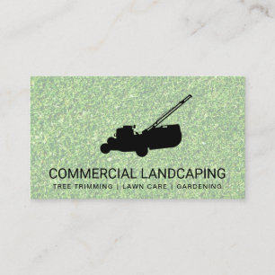 Grass Lawn Mower Business Card