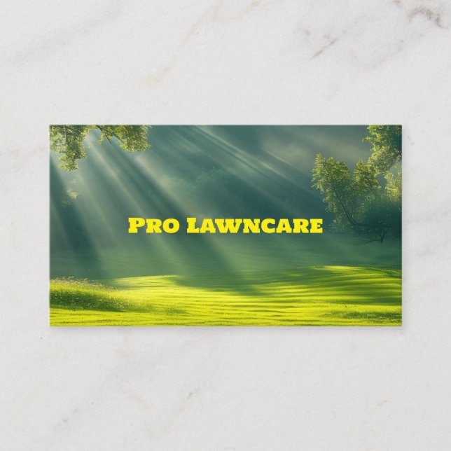 Grass, LawnCare, Custom Business Card (Front)