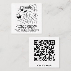 Grass Laying and Turfing Supplies Square Business Card