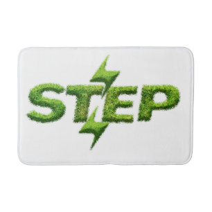  Grass Pattern Step Bath Mat