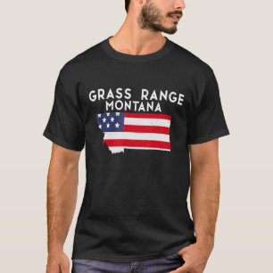 Grass Range Montana USA State America Travel Monta T-Shirt