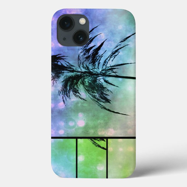 Grass Sparkle Green N Purple iPad Case (Back)