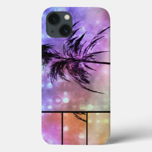 Grass Sparkle Purple, Pink N Orange iPad Case
