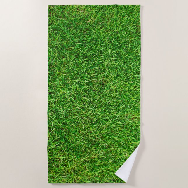 Grass Texture Beach Towel (Front)