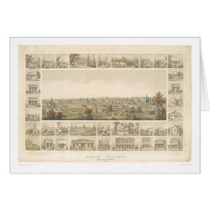 Grass Valley, CA. Panoramic Map 1858 (0663A)