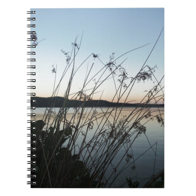 Grasses at lake Sunset Notebook (Front)