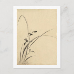 Grasses, Hokusai Japanese Fine Art Postcard
