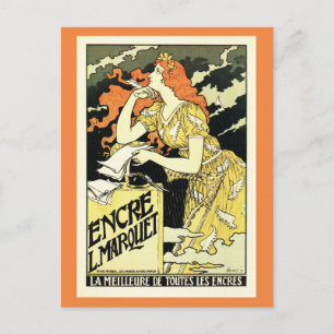 Grasset,Vintage art nouveau French ink advertising Postcard