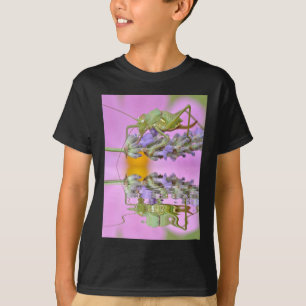 Grasshopper above water with reflection T-Shirt