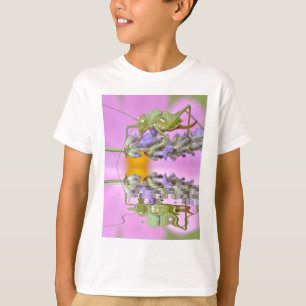 Grasshopper above water with reflection T-Shirt