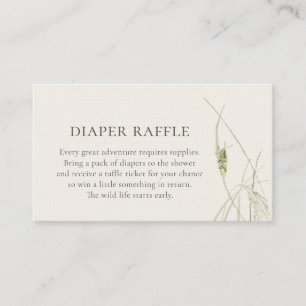 Grasshopper Baby Shower · Diaper Raffle  Enclosure Card