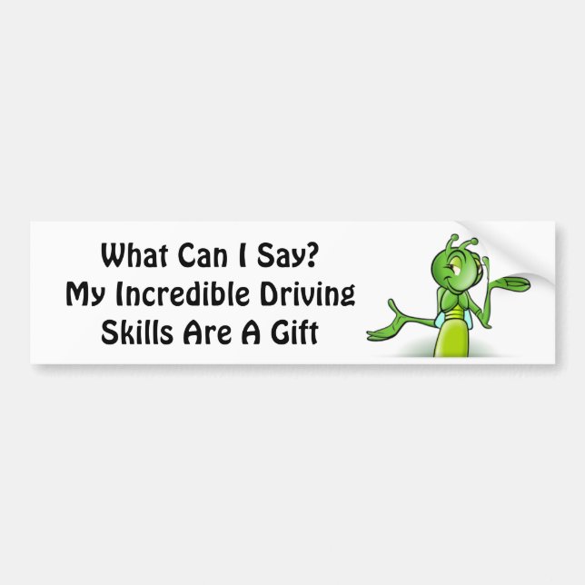 Grasshopper Bumper Sticker (Front)