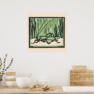 Grasshopper by Julie de Graag Poster