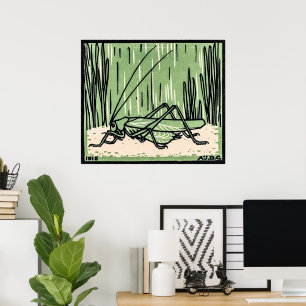 Grasshopper by Julie de Graag  Poster