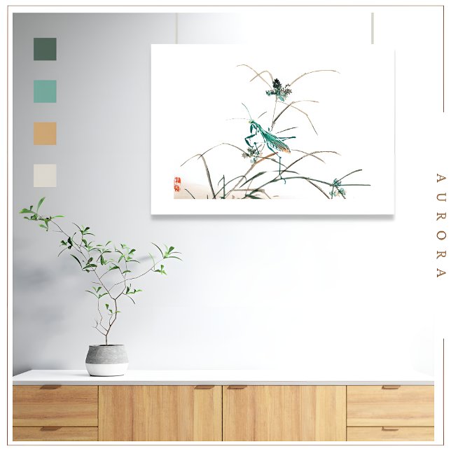 Grasshopper by Kōno Bairei (1844-1895) Poster (Creator Uploaded)