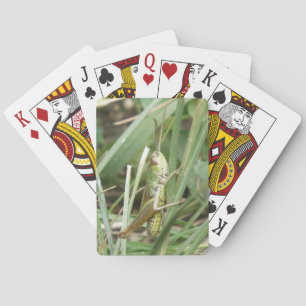 Grasshopper Camouflage Playing Cards