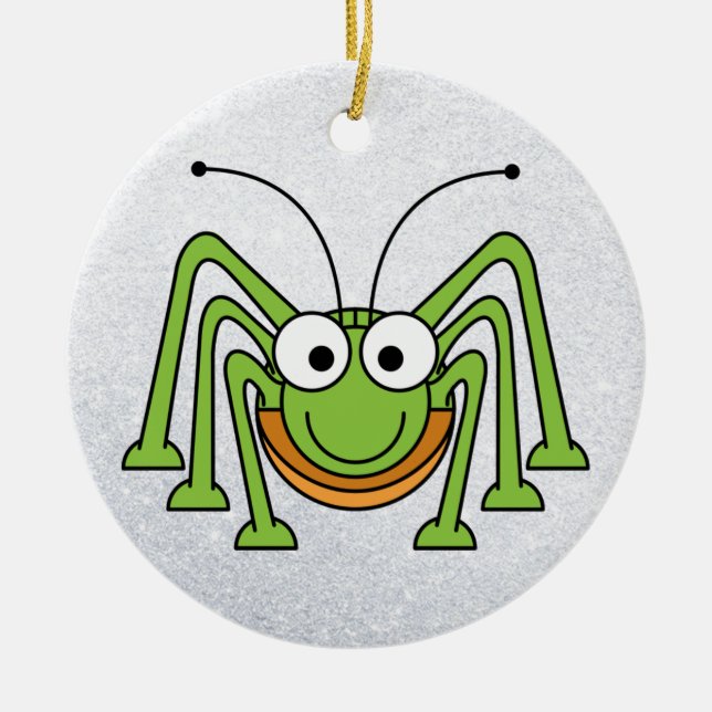 grasshopper cartoon ornament (Front)