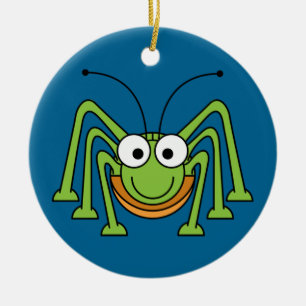grasshopper cartoon ornament