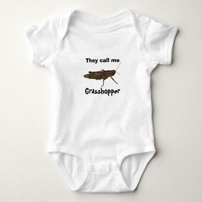 Grasshopper Design Baby Bodysuit (Front)