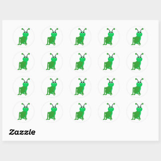 Grasshopper Design Classic Round Sticker