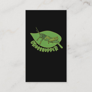 Grasshopper Gardener Nature Entomology Insect Business Card