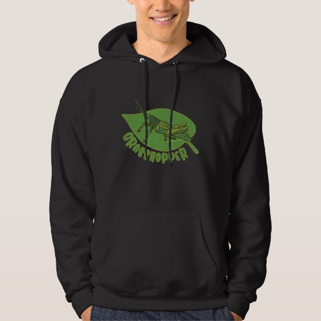 Grasshopper Gardener Nature Entomology Insect Hoodie (Front)