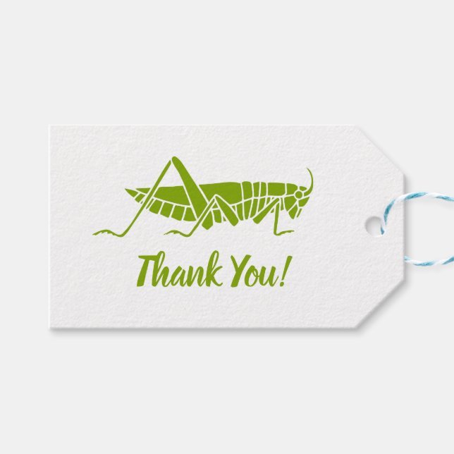 Grasshopper Gift Tags (Front (Horizontal))