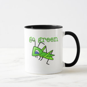 Grasshopper Go Green T-shirts and Gifts Mug