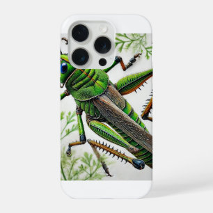 Grasshopper in natural environment 251024IREF222 - iPhone 15 Pro Case