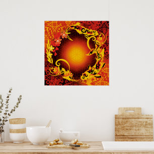 grasshopper Life flower Poster