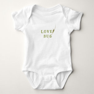 Grasshopper Love Bug Botanical Baby Shower Bodysuit