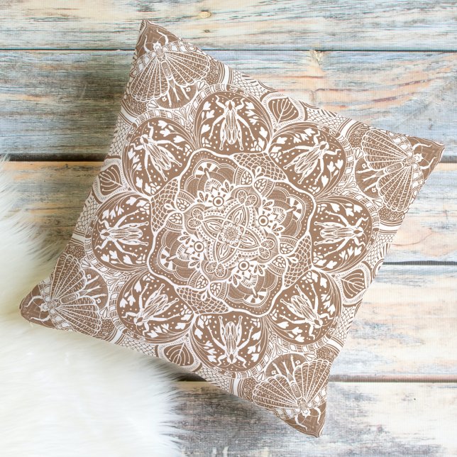 Grasshopper Mandala Choose Your Colour Cushion (Creator Uploaded)
