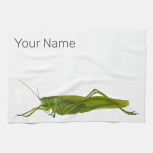 Grasshopper or Hayhorse Retro Insect Animal Gift Tea Towel