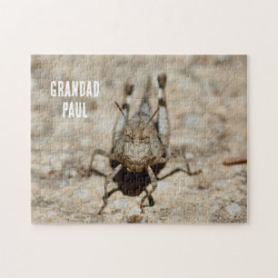 Grasshopper Photo Personalised Jigsaw Puzzle