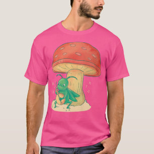 Grasshopper Playing Banjo Bug Instrument Music Fun T-Shirt