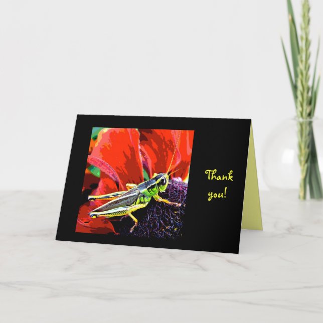 Grasshopper Thank You Card (Front)
