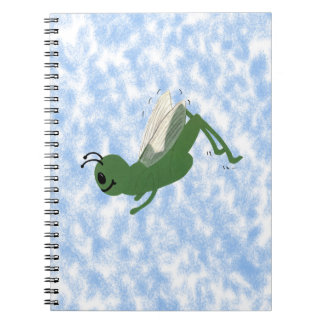 Grasshopper Whimsical Cartoon Art Notebook
