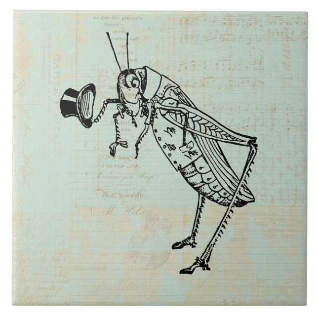 Grasshopper with Top Hat Tile (Front)