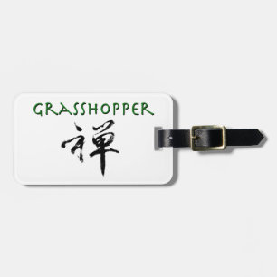 Grasshopper with "Zen" symbol Luggage Tag