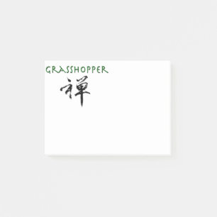 Grasshopper with "Zen" symbol Post-it Notes