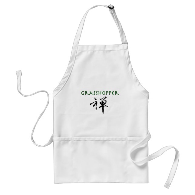 Grasshopper with "Zen" symbol Standard Apron (Front)