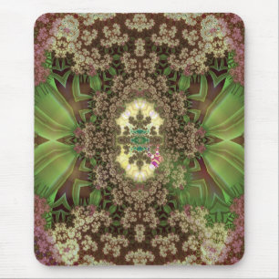 grasshoppers among drying flowers mouse mat