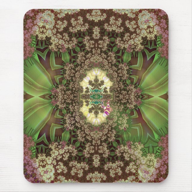 grasshoppers among drying flowers mouse mat (Front)