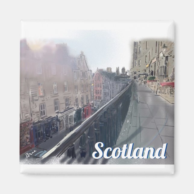 Grassmarket scotland magnet (Front)