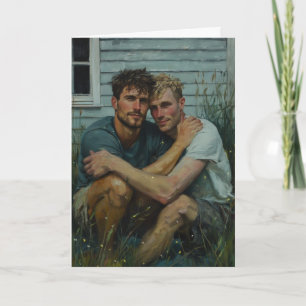 Grassy Embrace, Blue Siding Card