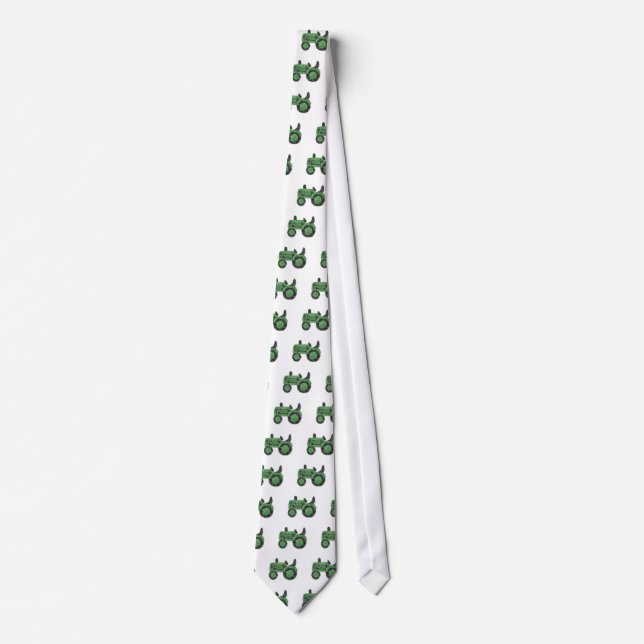 Grassy green tractor tie (Front)